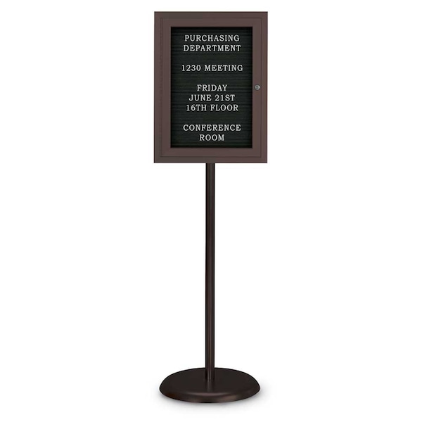 Corkboard, Triple Door, Radius Frame, 72x48", Black/Medium Gray